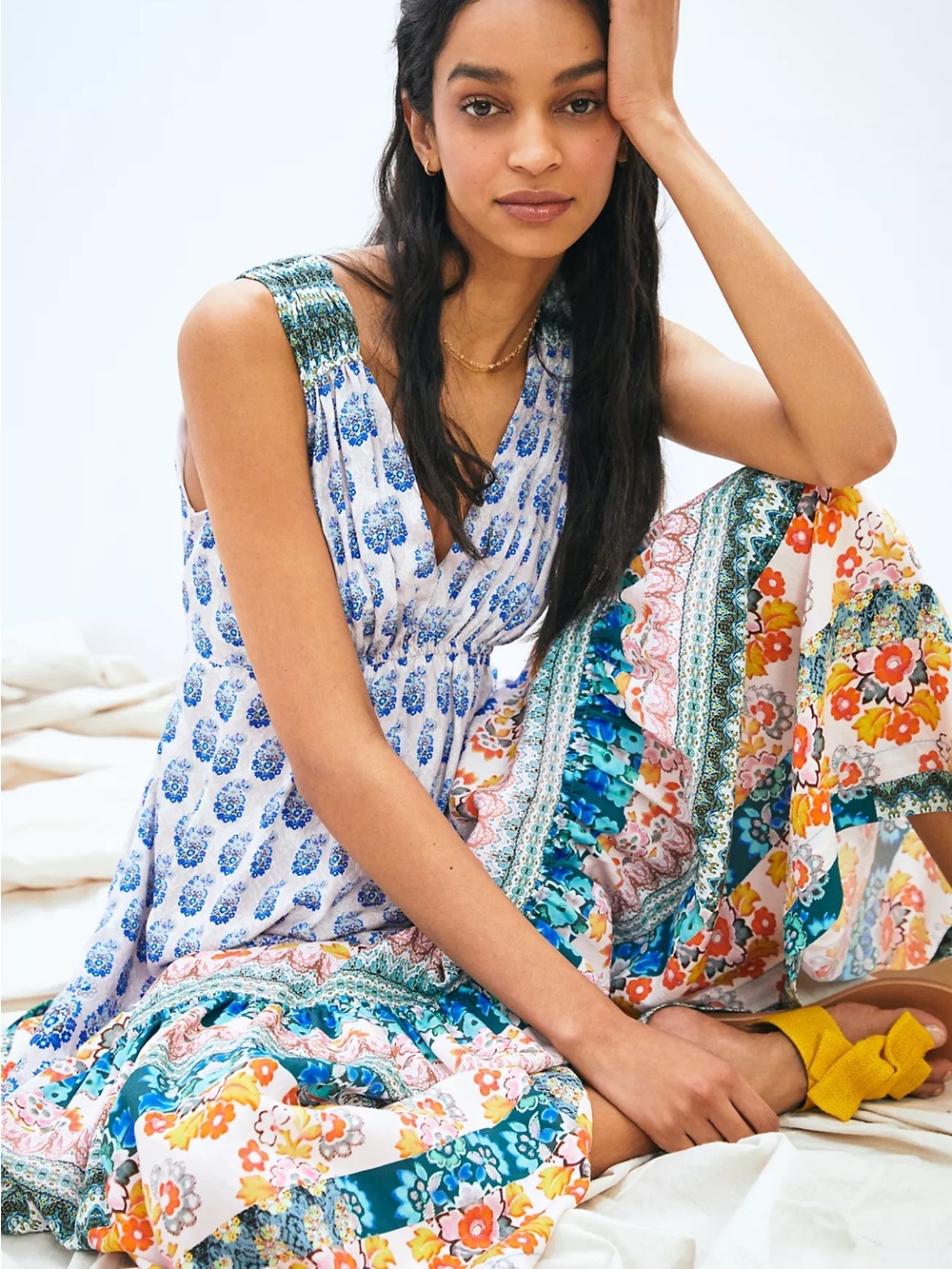 Anthropologie Gathered Maxi Dress - Picture 5 of 9